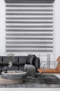 Bej Rengi Bambu Zebra Stor Perde